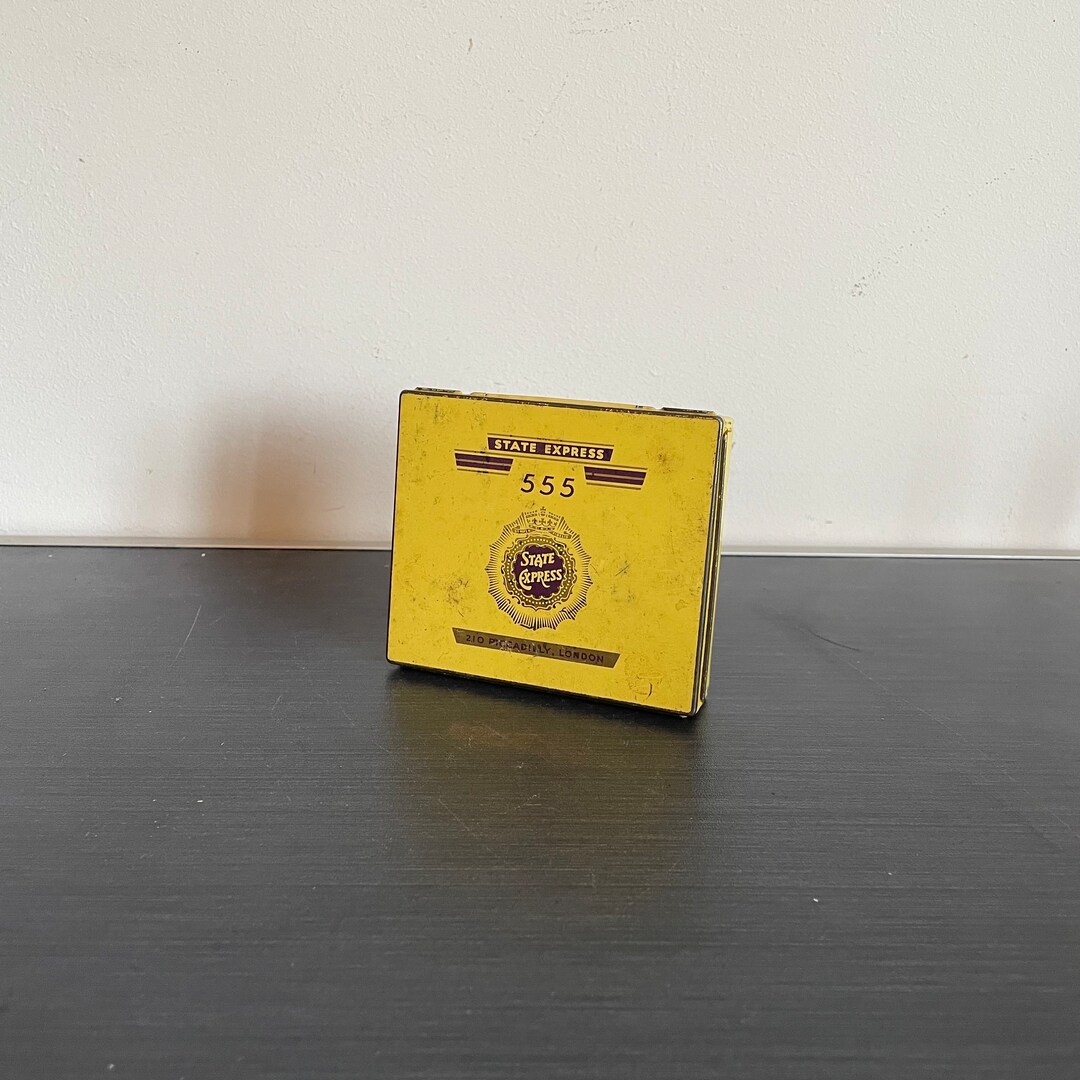 state express tobacco tin Vintage Cigarette Tin by State Express 555