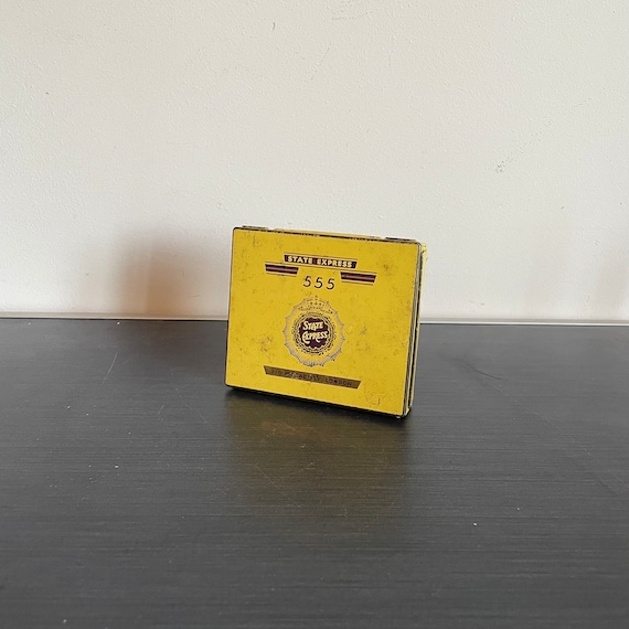 Vintage Cigarette Tin by State Express 555