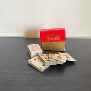 2 Decks Mini Playing Cards, 3 Different Sizes Of Mini Poker Card, Portable  Flexible Mini Game Poker Cards For Travel, Cute Miniature Dollhouse Decorat