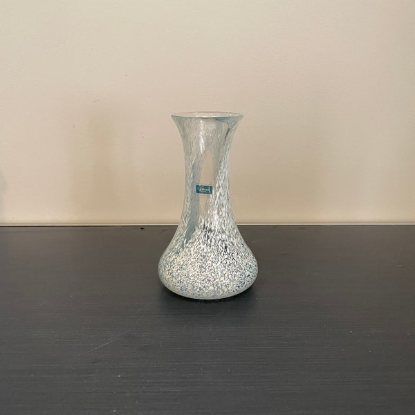 Vintage Blue Caithness Glass Vase