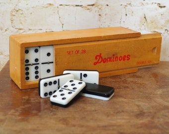 Vintage Dominoes Set by Double Six