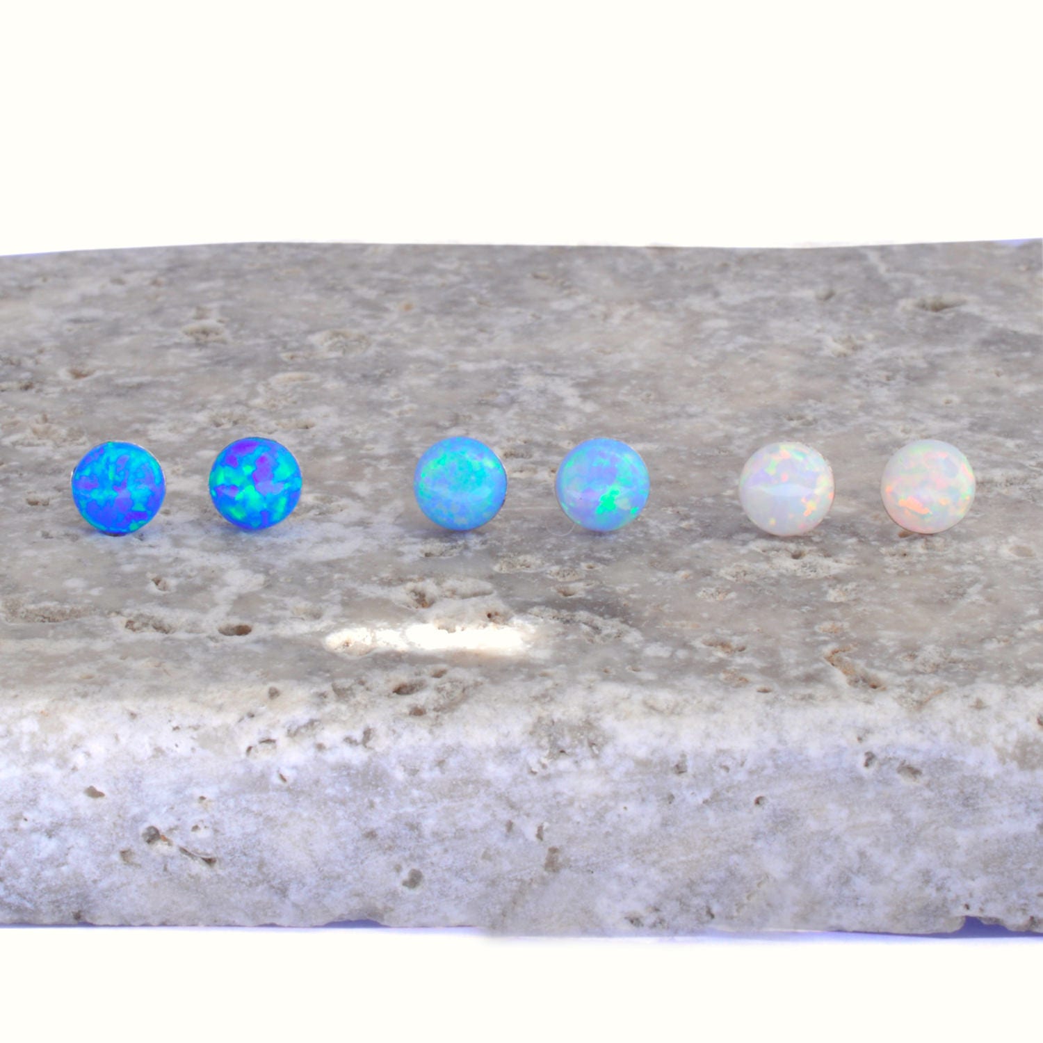 Kanya blue 2024 opal earrings