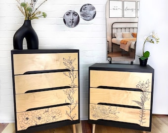 Mid-Century Stag 3-Drawer Dresser – Vintage Teak Chest of Drawers or Dressing Table