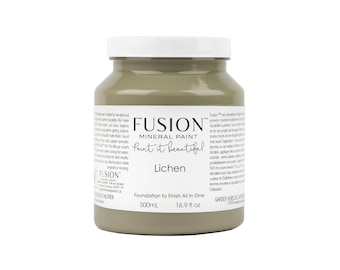 Lichen Mineral Paint, Grey-Green Finish