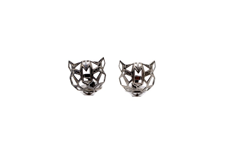 Regal Tiger Your Spirit Animal Cufflinks 925 zdjęcie 3