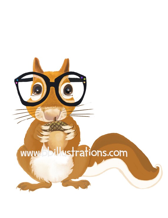 squirrel wearing glasses