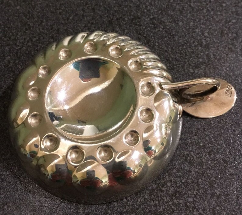 Silver Plated Tastevin 1950 French Wine Taster Marked PEMJA for Vuillermet Aines of Lyon C