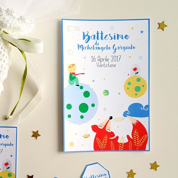 le petit prince baby shower invitations
