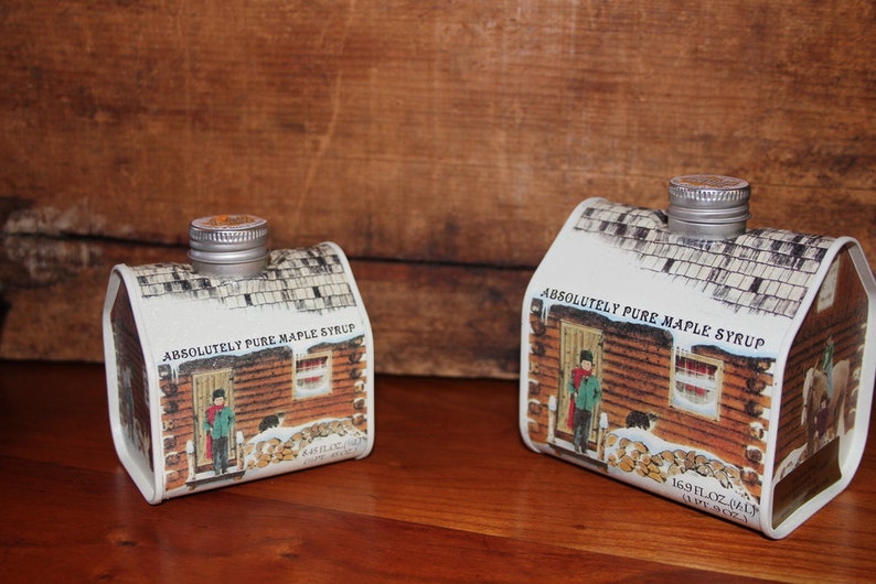 Pure Vermont Maple Syrup Log Cabin 8.5 OZ Etsy