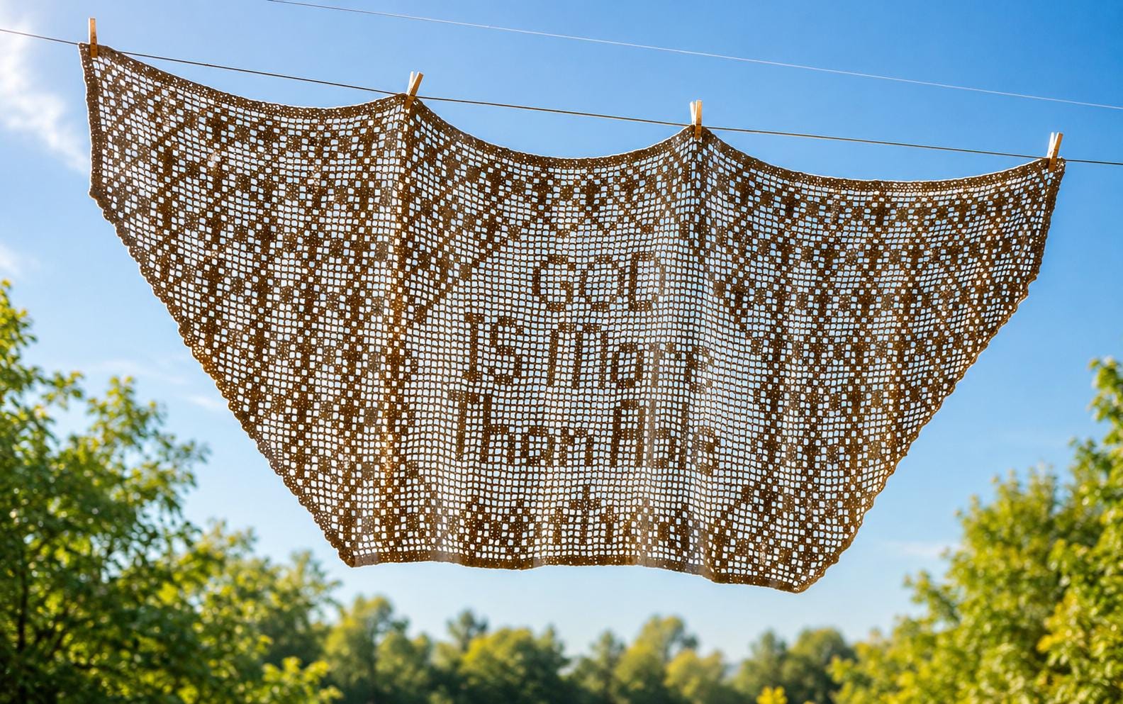 40 Filet Crochet Patterns to Try for Gifts, Decor, and Wearables 21 Christian Prayer Shawl Filet Crochet