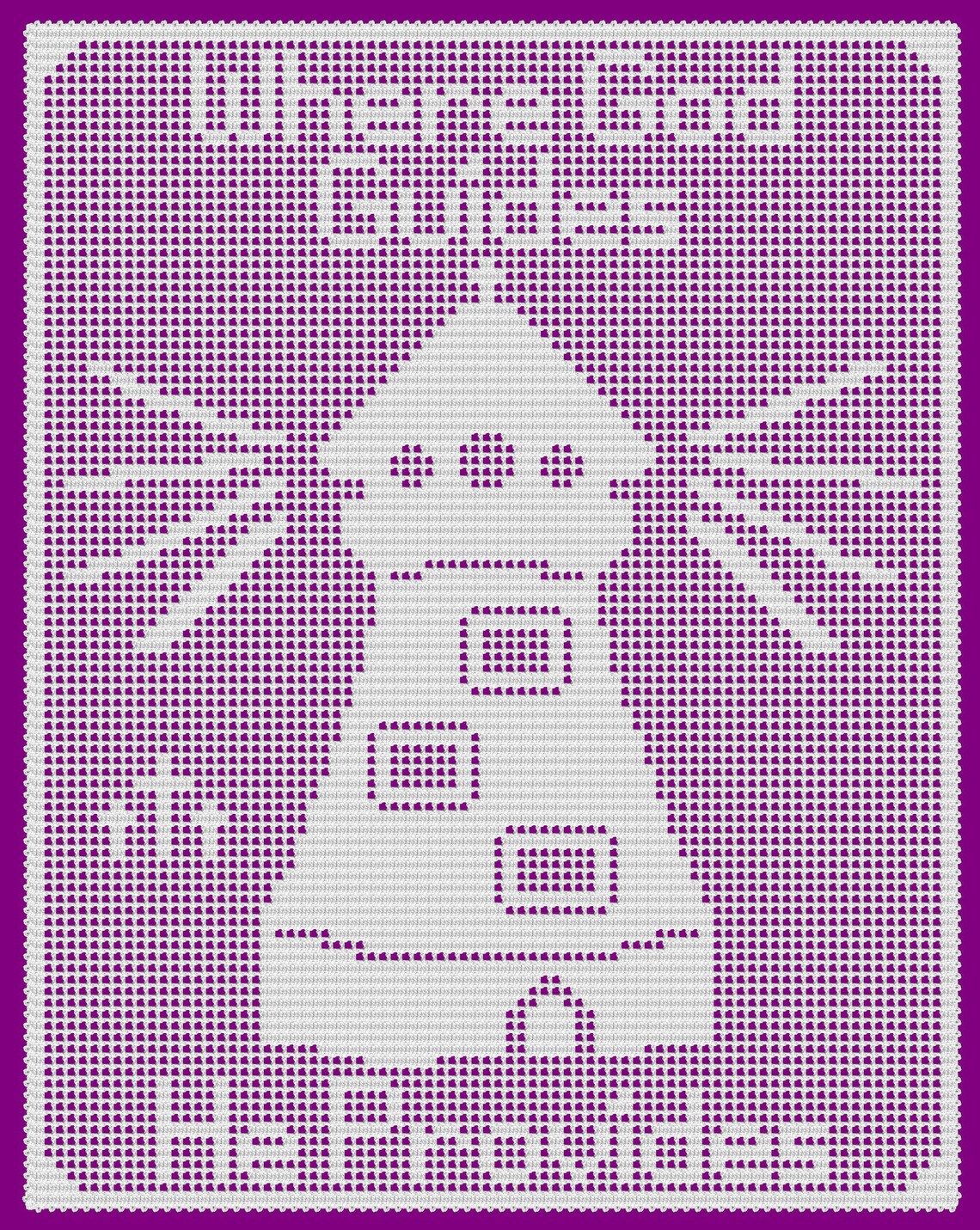Christian Theme Filet Crochet Pattern, Where God Guides, Instant ...