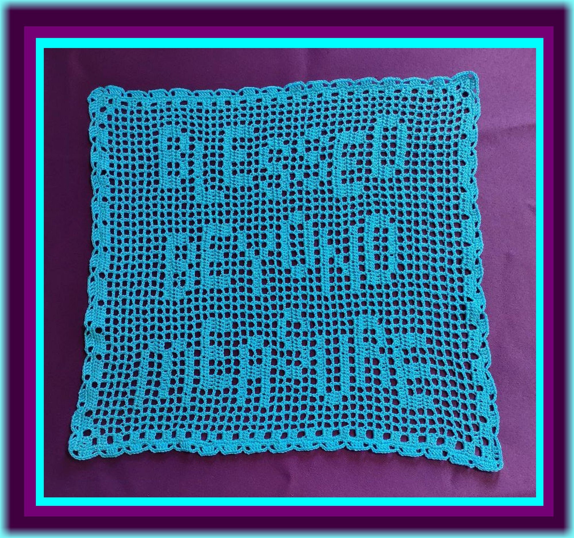 Blessed Beyond Measure Filet Crochet Pattern – Christian Doily (PDF ...