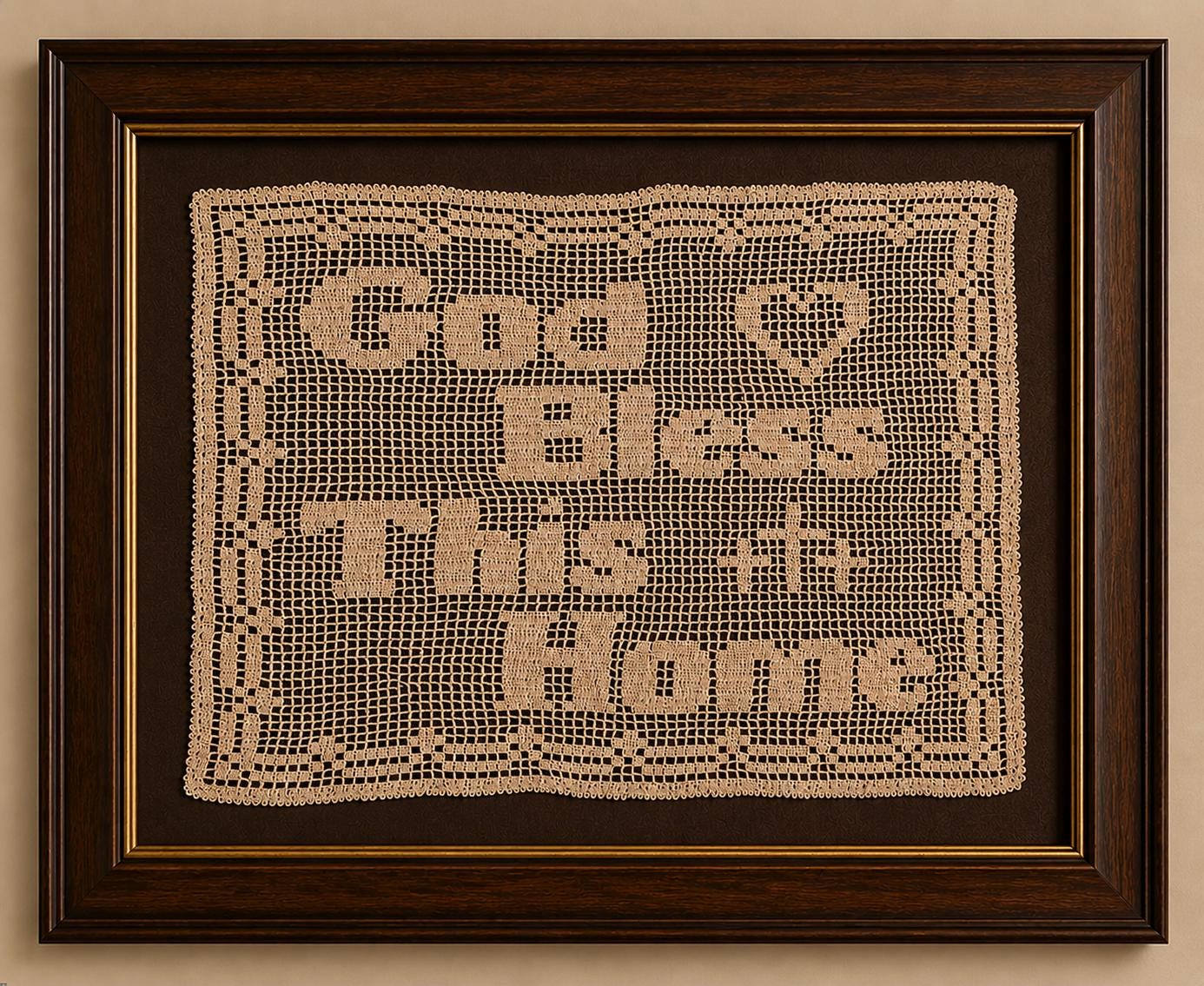 God Bless This Home Filet Crochet Doily Pattern (PDF) - Etsy