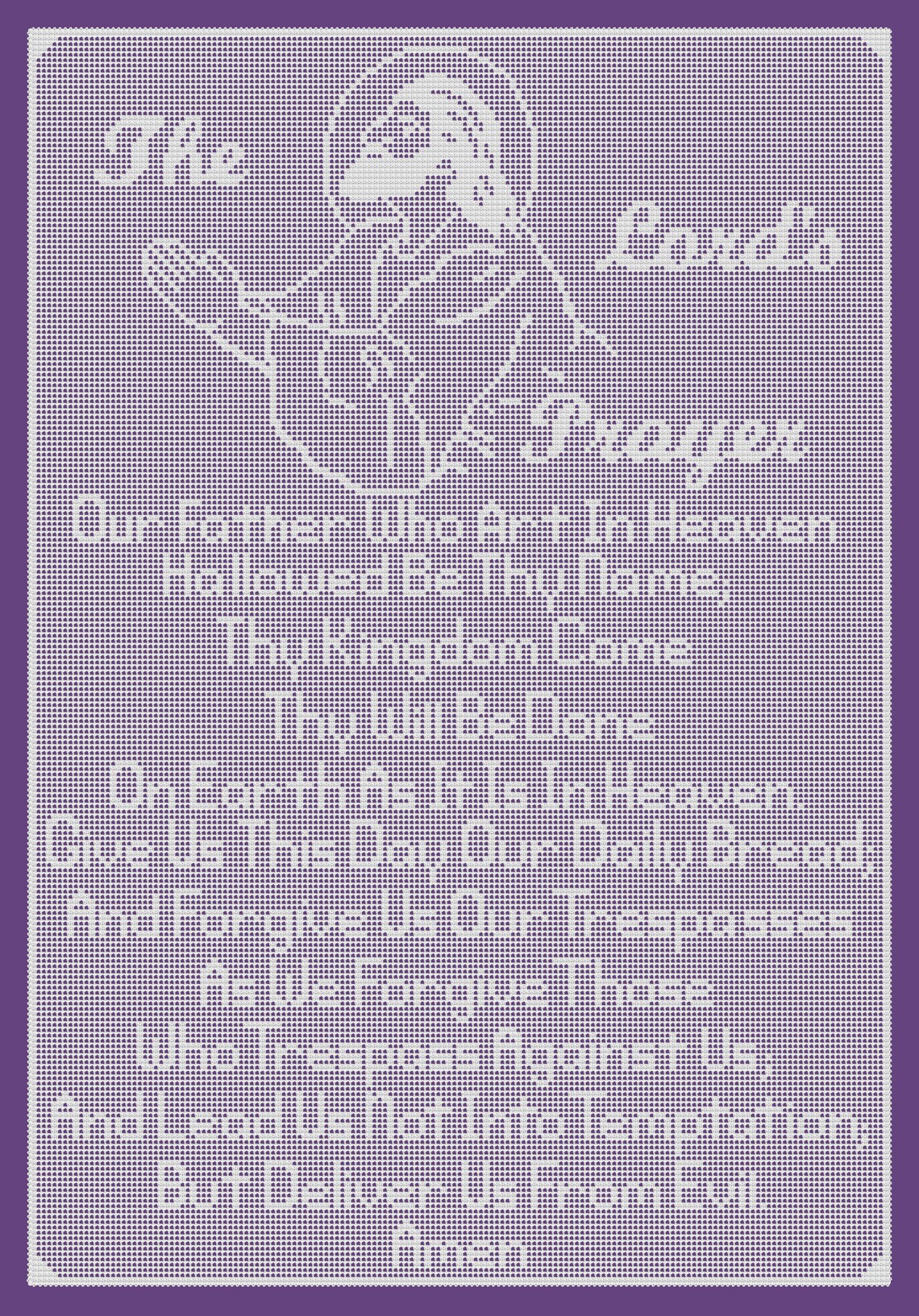 Lord's Prayer Filet Crochet Pattern, Christian Home Decor (PDF Download ...