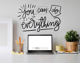Motivational Gym Quotes Wall Decal - 'Be Awesome Today' Vinyl Sticker 25x7 Inches For Office, Classroom, Bedroom - View #2