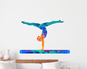 47in x 38in Practice Gymnastics Wall Decal Style and Apply 1150 47 x 38 47in x 38in Practice Gymnastics Wall Decal Style and Apply 1150 47 x 38