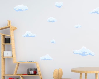 Cloud Wall Stickers - Cloud Wall Decals - Cloud Decor - Nursery Wall Stickers - TheVinylCreations - Playroom Decor - Nursery Wall Art -