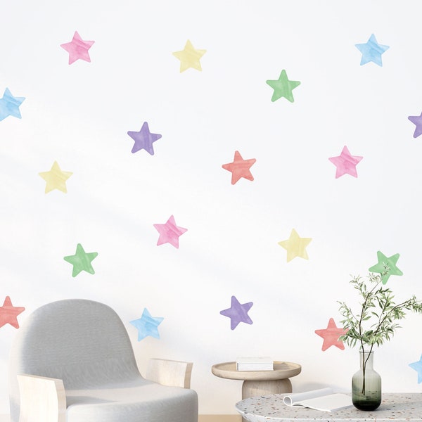 Star Wall Sticker Etsy