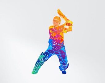 Cricket Test match County Wall Window Sticker Decal Any Colour and Size Cricket Test match County Wall Window Sticker Decal Any Colour and Size