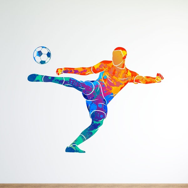 Fußball Wandaufkleber, Fußball Dad Geschenk, Fußball Wandaufkleber, Fußball Geschenke, Jungen Schlafzimmer Dekor, Baby Geschenke - TheVinylCreations