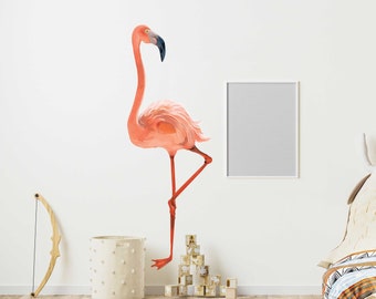 1.6 Meters Large Flamingo Wall Sticker - Tropical Bird Wall Art - Bird Wall Decals - TheVinylCreations -