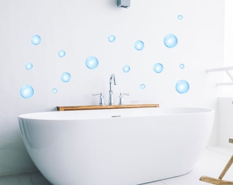 Bubble Stickers - Soap Bubbles Decal - Bubble Wall Stickers - TheVinylCreations - Bubble Wall Art - Shower Room Wall Decals -