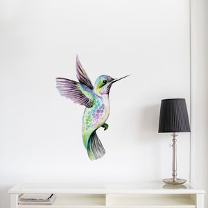 Hummingbird Sticker , Hummingbird Decal , Window Sticker , Bird Wall Sticker , Nature Wall Art
