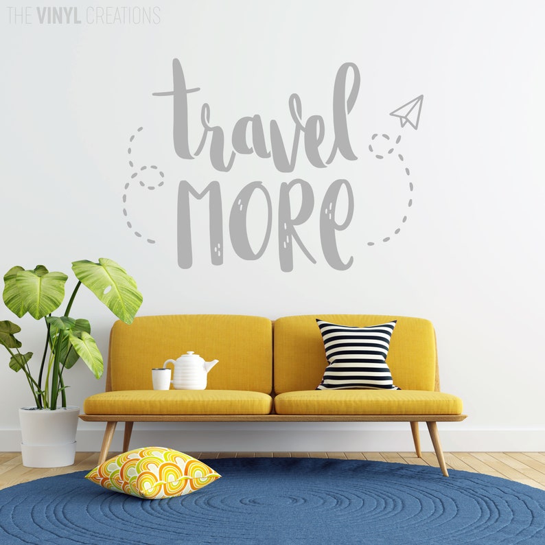 Travel More Wall Art Travel Quote Travel Decor Adventure Etsy