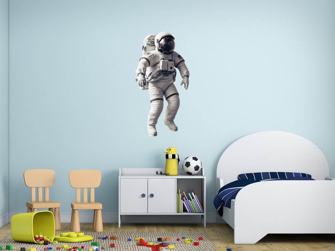 Large Realistic Astronaut Wall Decal , Space Wall Sticker, Boys Bedroom ...
