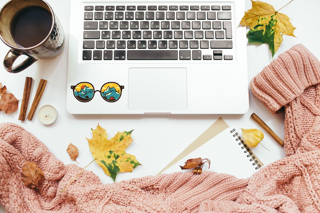 Sticker Over Computer Campera Adventure Sticker X2 - Camping Decals - Glasses - Laptop Decal ...