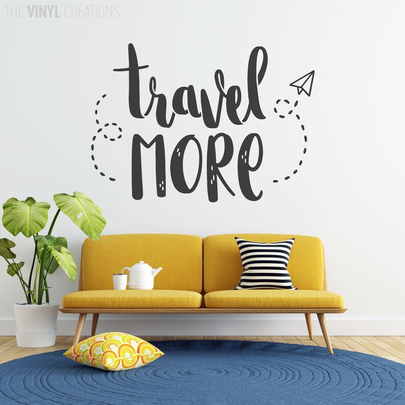 Travel More Wall Art Travel Quote Travel Decor Adventure Etsy