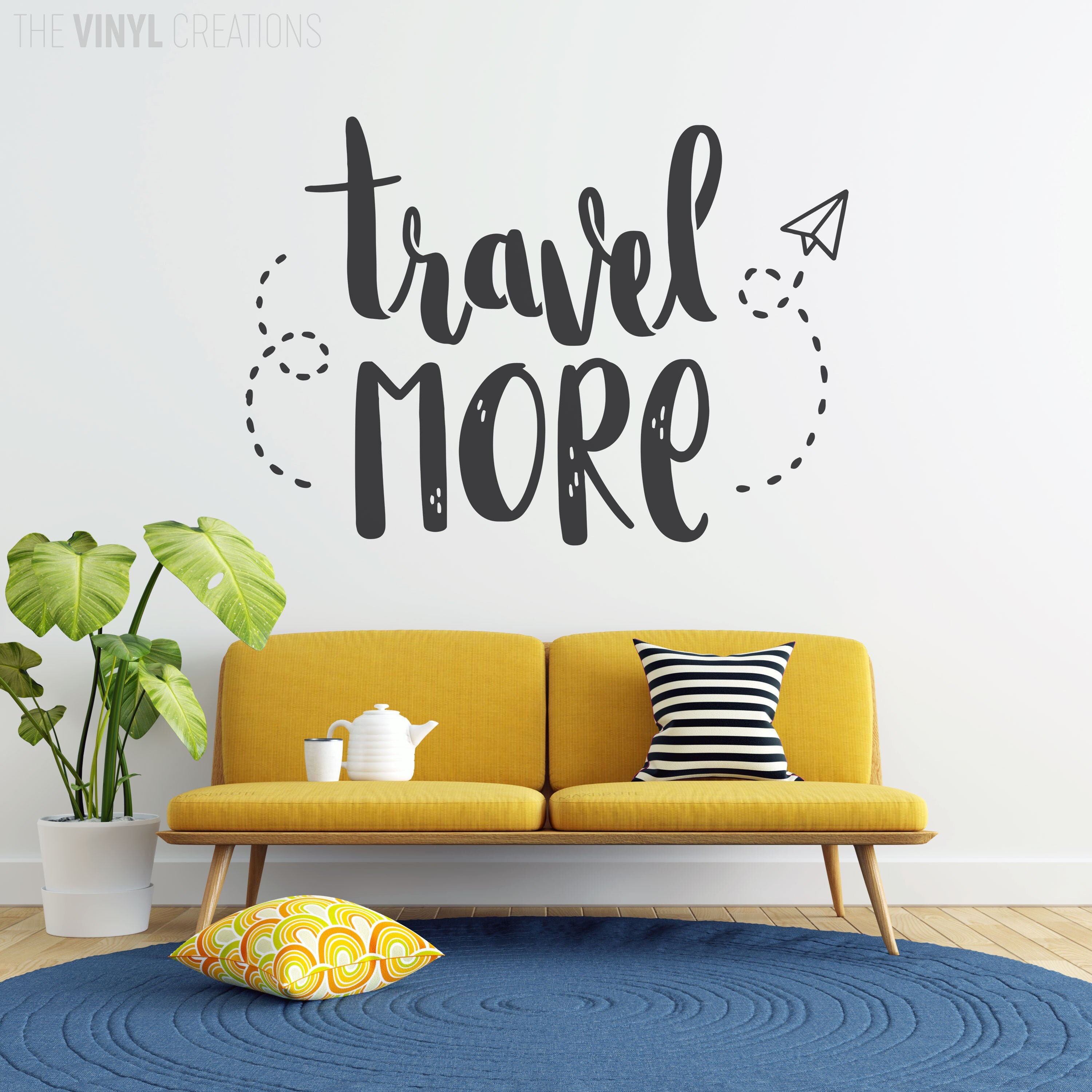 Travel More Wall Art Travel Quote Travel Decor Adventure Etsy