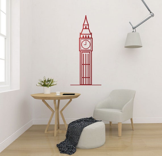 London Skyline Big Ben UK England Travel Decor Home Wall Decal Sticker SK1 London Skyline Big Ben UK England Travel Decor Home Wall Decal Sticker SK1