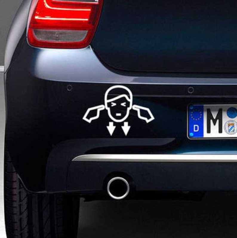 2x Funny Loud Exhaust Car Decal Loud Exhaust Sticker Etsy