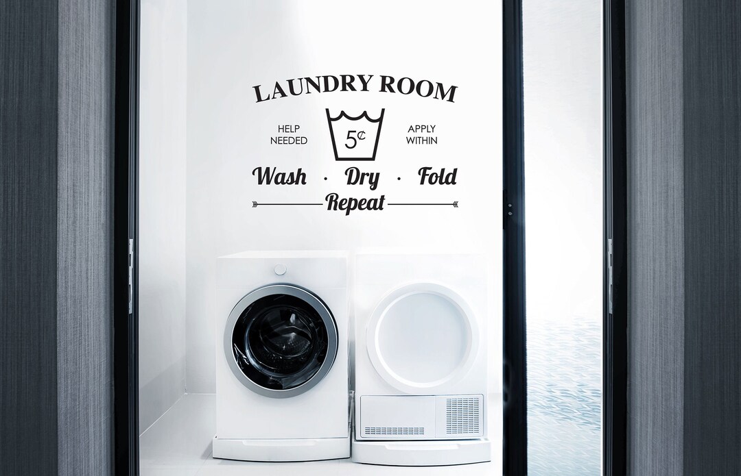 Laundry Room Door Decal the Vinyl Creations Laundry Room Etsy UK