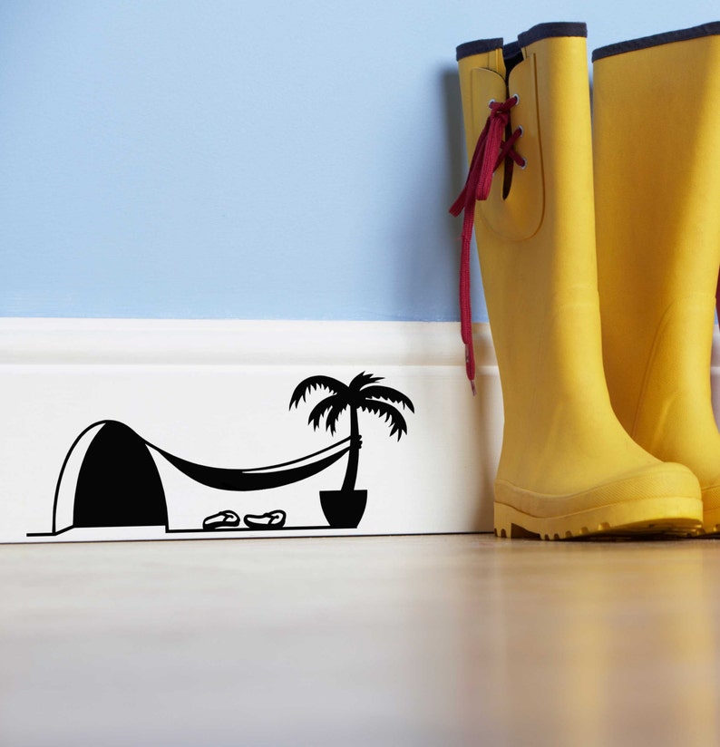 MOUSE HOLE FUNNY Vinyl Decal Wall Sticker Wall Decoration Etsy