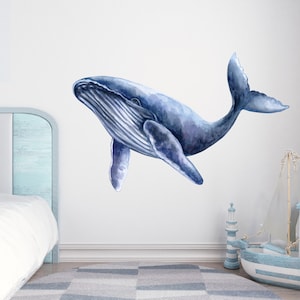 QUCHENG Ocean Wall Decals - Removable Marine Animal Stickers For Kids Room, Nursery Decor (Whale, Shark) - View #4