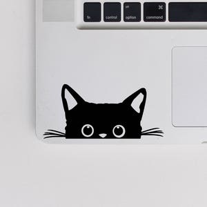 2x Peeking Cat Vinyl Decal original from 2018 Cat Sticker Kitten Decal Laptop Vinyl Transfer Car Sticker Cat Decals Cat Lover image 1