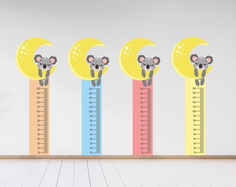 Koala Growth Chart Sticker , Cute Height Chart , Koala Nursery Wall Decal , Children's Wall Room  -