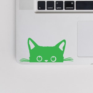 2x Peeking Cat Vinyl Decal original from 2018 Cat Sticker Kitten Decal Laptop Vinyl Transfer Car Sticker Cat Decals Cat Lover image 2