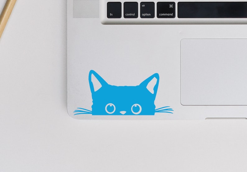 2x Peeking Cat Vinyl Decal original from 2018 Cat Sticker Kitten Decal Laptop Vinyl Transfer Car Sticker Cat Decals Cat Lover image 3