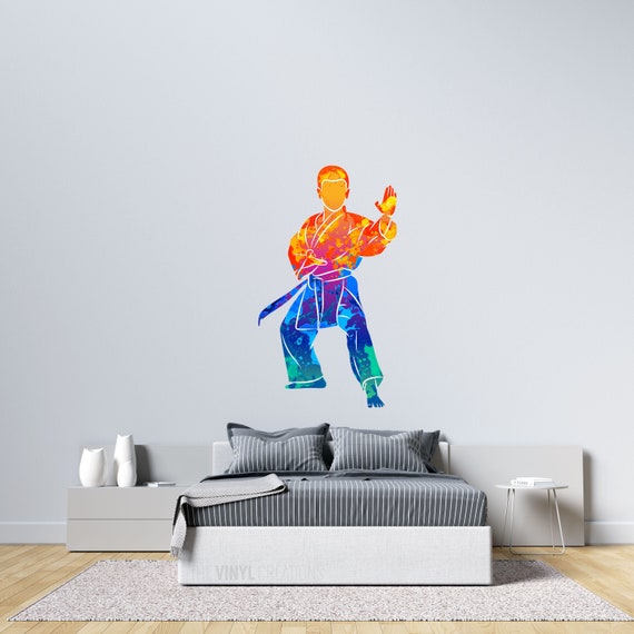 Karate Wall Art Karate Gift Thevinylcreations Martial Etsy