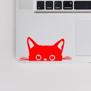 2x Peeking Cat Vinyl Decal original from 2018 Cat Sticker Kitten Decal Laptop Vinyl Transfer Car Sticker Cat Decals Cat Lover image 5