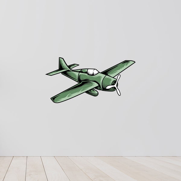 Airplane Wall Decal Etsy UK