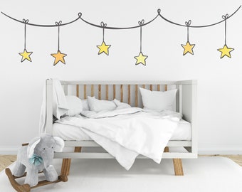 Muurstickers ster - extra grote muurkunst - stickers sterren - stickers star boarder - TheVinylCreations - muurstickers sterren