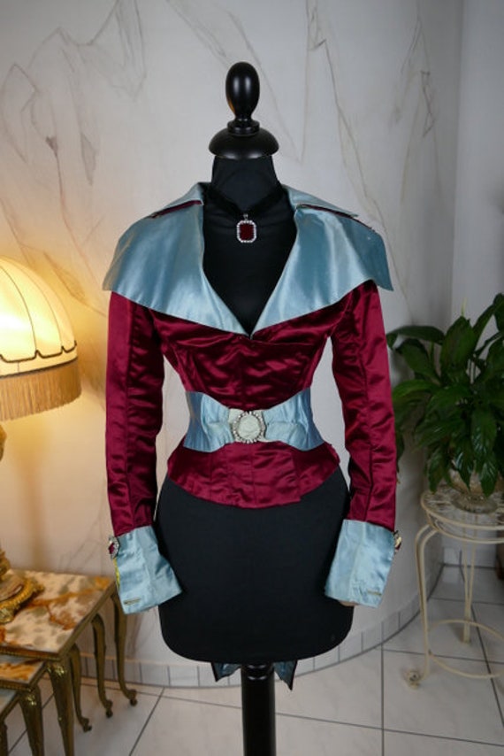 1896 Victorian Jacket, antique bodice, antique dre
