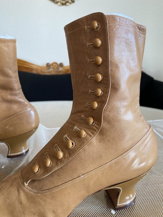 Gold hotsell button boots
