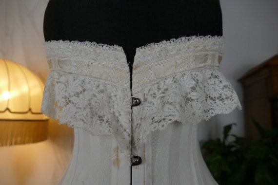 1910 AU ROYAL Wedding Corset, Spain, antique Corse
