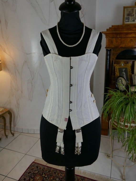 1890 FERRIS Corset Pat. 804, antique corset, victo