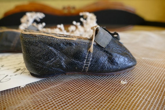 1826 Biedermeier shoes, romantic period shoes, ch… - image 9